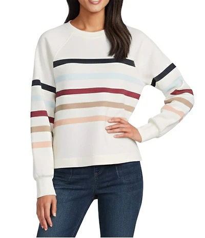 Westbound Knit Long Sleeve Stripe Top