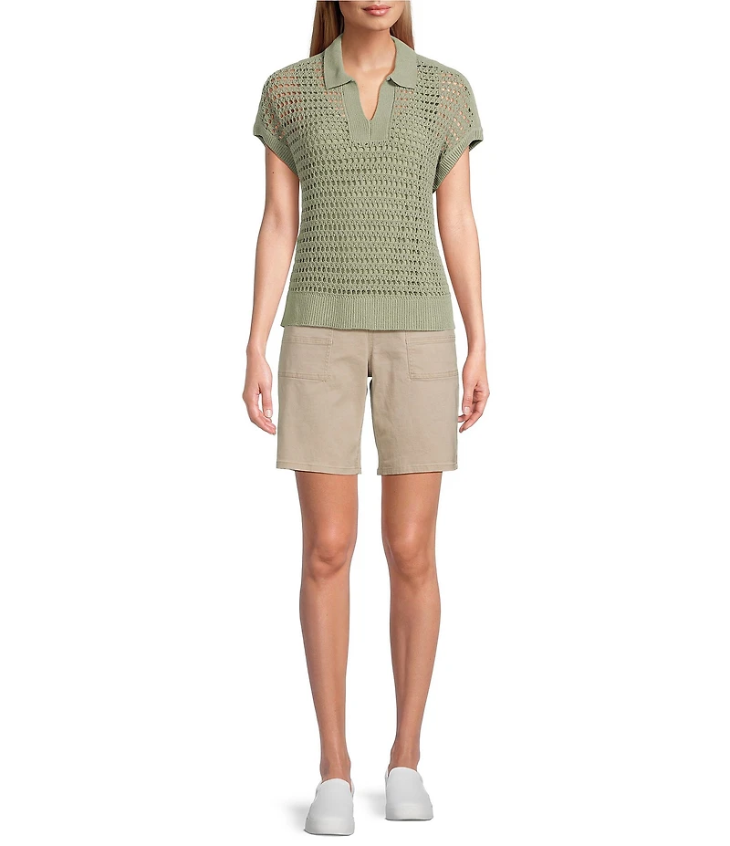 Westbound Knit Short Sleeve Polo Top