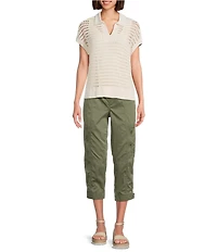 Westbound Knit Short Sleeve Polo Top