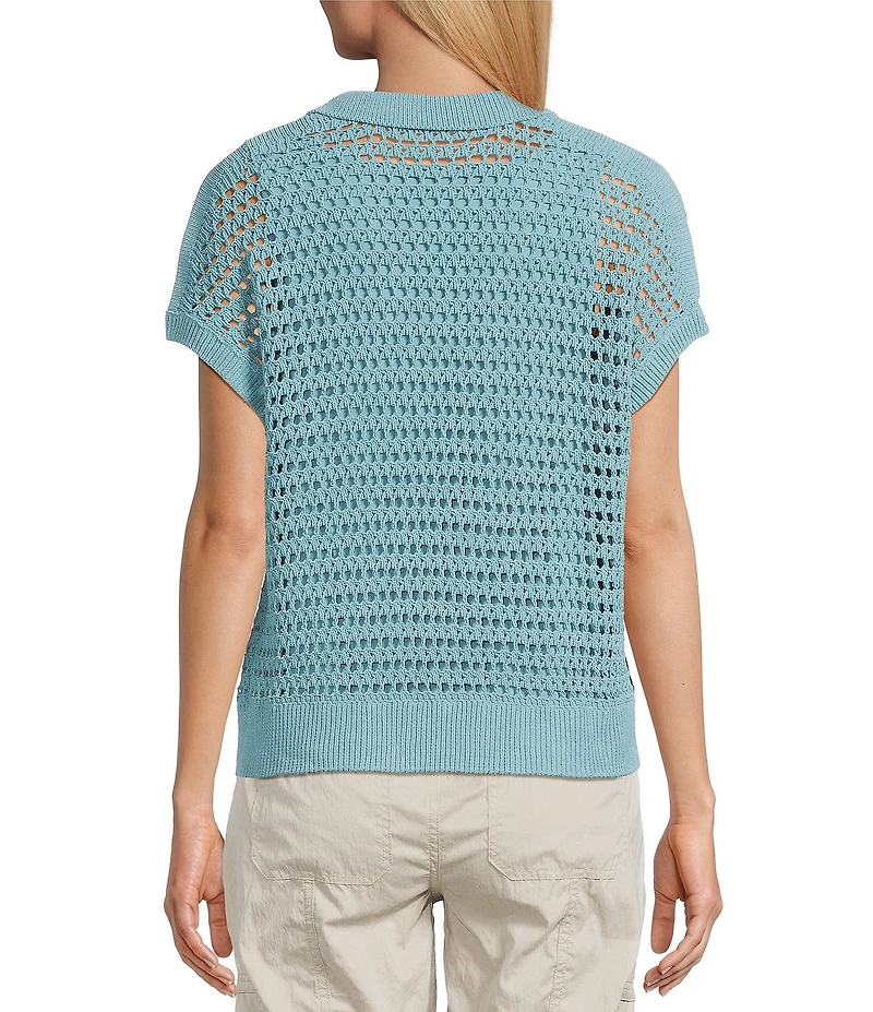 Westbound Knit Short Sleeve Polo Top