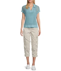 Westbound Knit Short Sleeve Polo Top