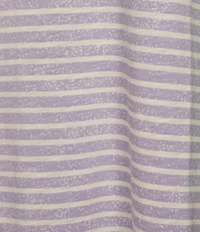 Westbound Lilac Speckled Stripe Short Sleeve Crew Neck Top