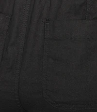 Westbound Linen Blend Flat Front Pull-On Crop Pants