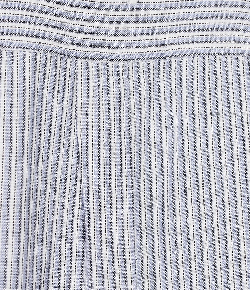 Westbound Linen Blend Short Sleeve Y-Neck Shirt Dress