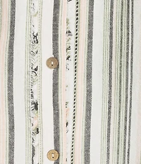 Westbound Linen Blend Short Sleeve Y-Neck Shirt Dress