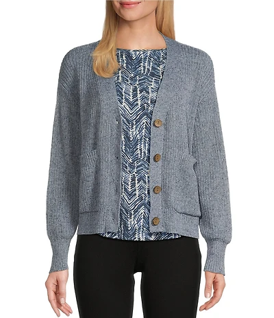 Westbound Long Sleeve Button Front Cardigan