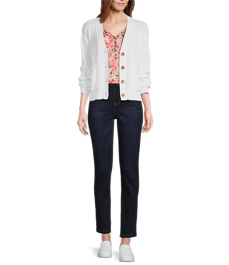 Westbound Long Sleeve Button Front Cardigan