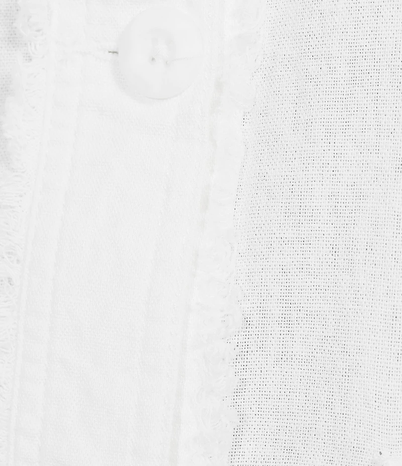 Westbound Linen-Blend Long Sleeve Button Front Jacket