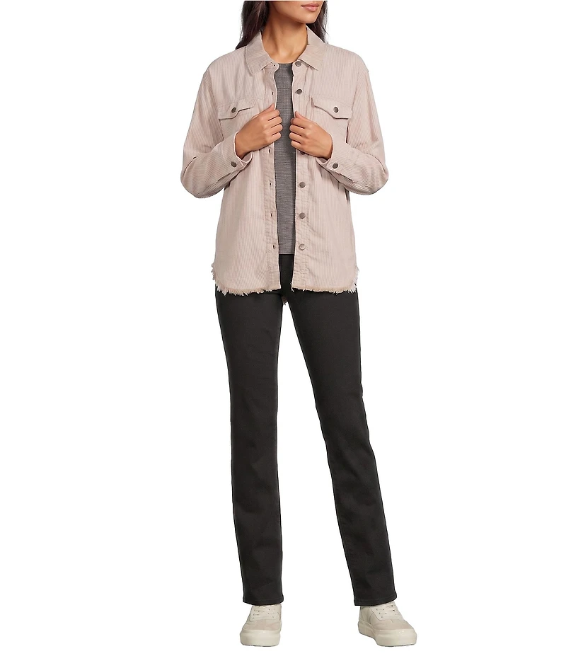 Westbound Long Sleeve Button Front Shacket