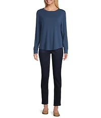 Westbound Long Sleeve Crew Neck Knit Tee