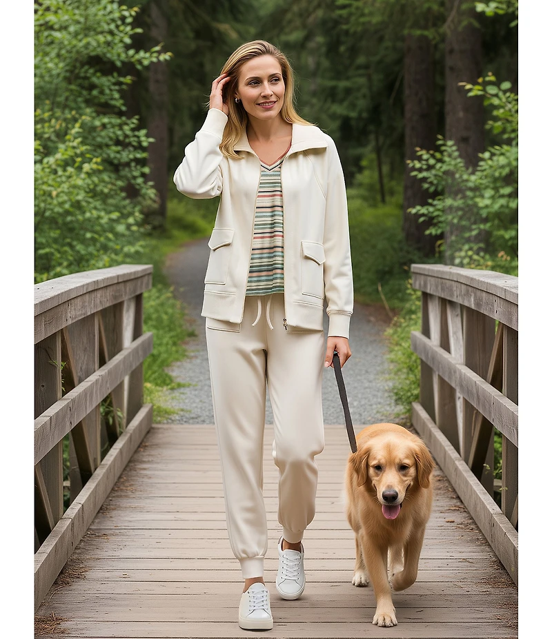 Westbound LUXE Coordinating Long Sleeve Double Zip Jacket