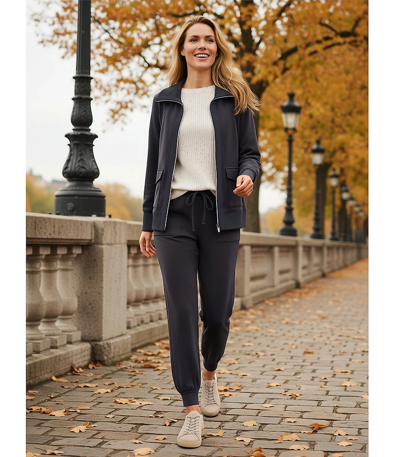 Westbound LUXE Coordinating Long Sleeve Double Zip Jacket