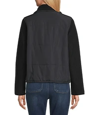 Westbound Long Sleeve Drop Shoulder Zip-Front Quilted Jacket