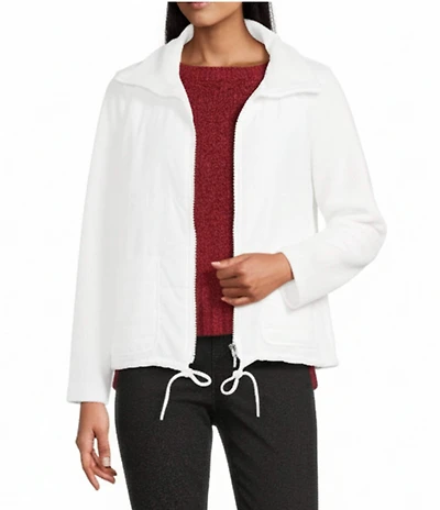 Westbound Long Sleeve Drop Shoulder Zip-Front Quilted Jacket