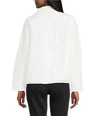 Westbound Long Sleeve Drop Shoulder Zip-Front Quilted Jacket