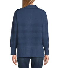 Westbound Long Sleeve Quarter Zip Hi-Low Sweater