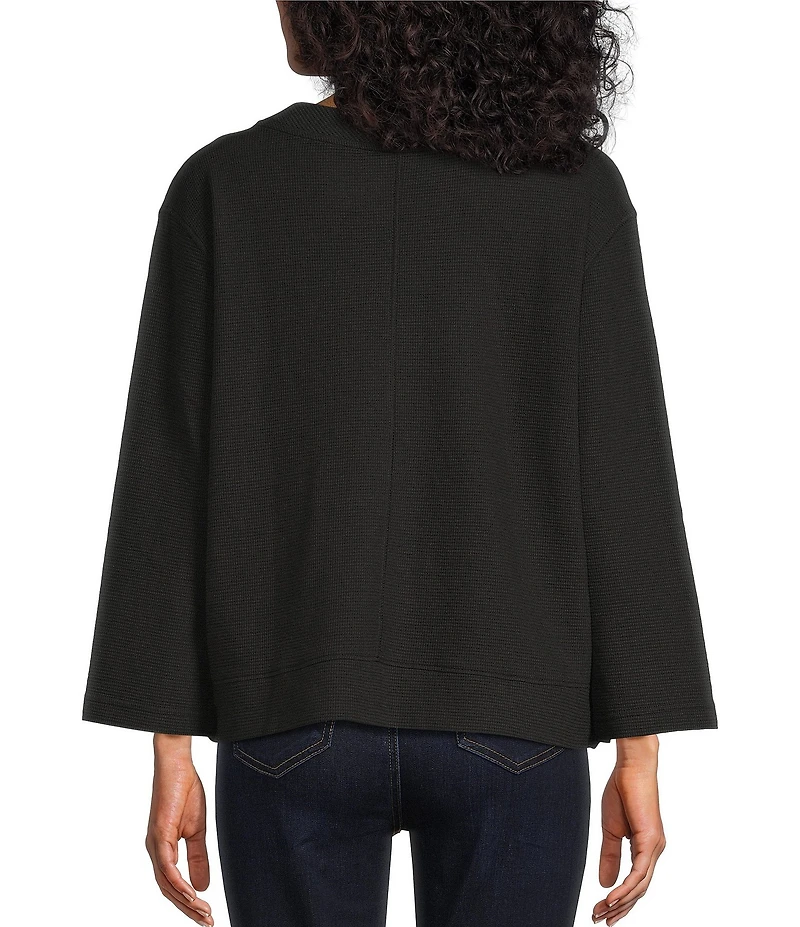 Westbound Long Sleeve V-Neck Button Side Top