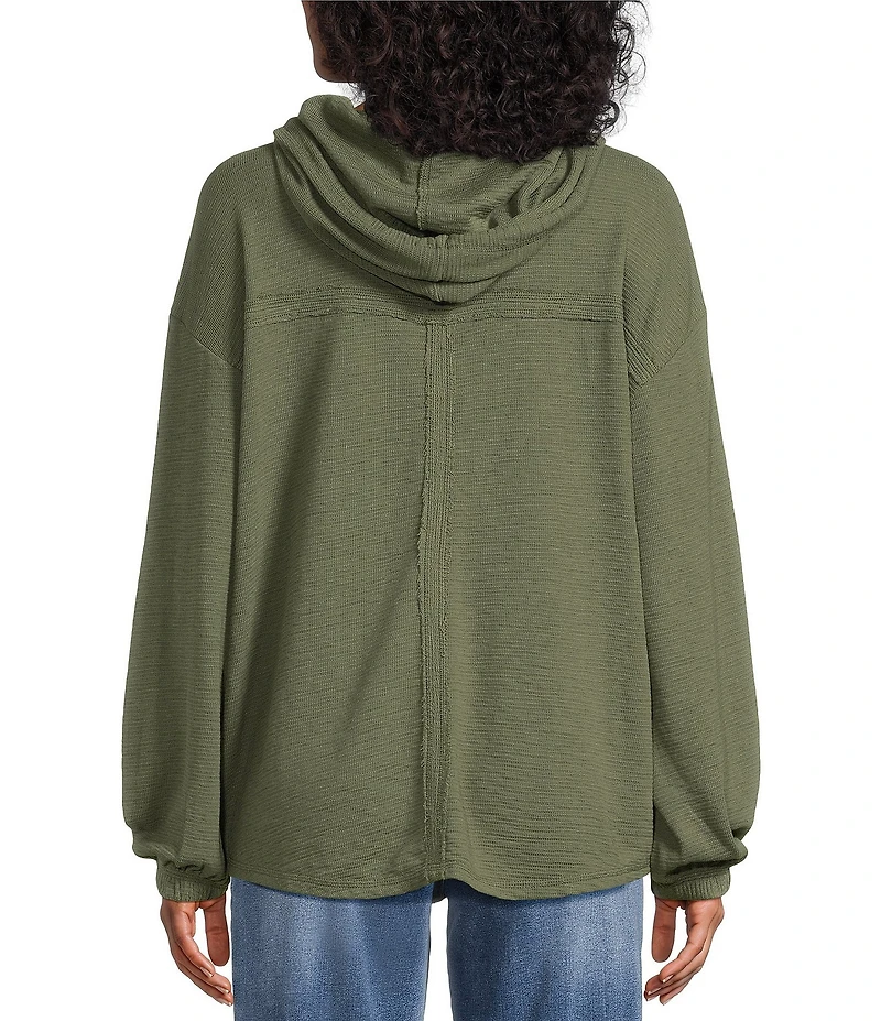 Westbound Long Sleeve V-Neck Hoodie