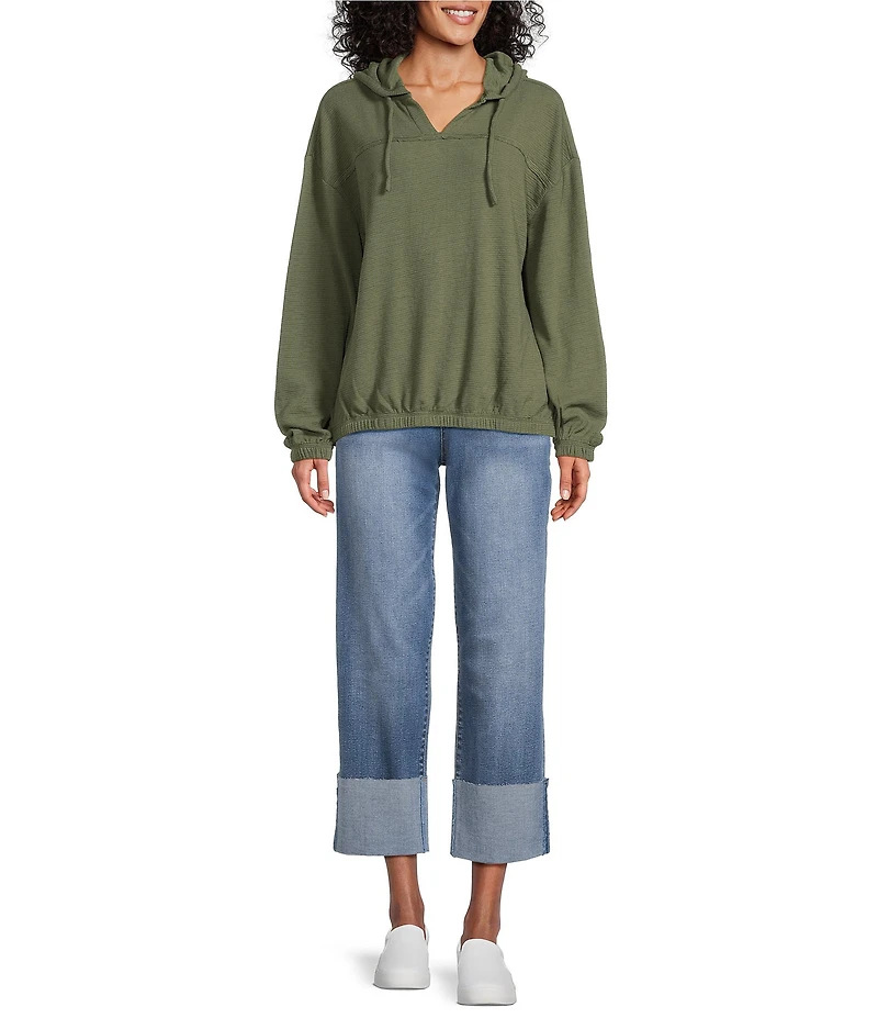 Westbound Long Sleeve V-Neck Hoodie