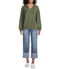Westbound Long Sleeve V-Neck Hoodie