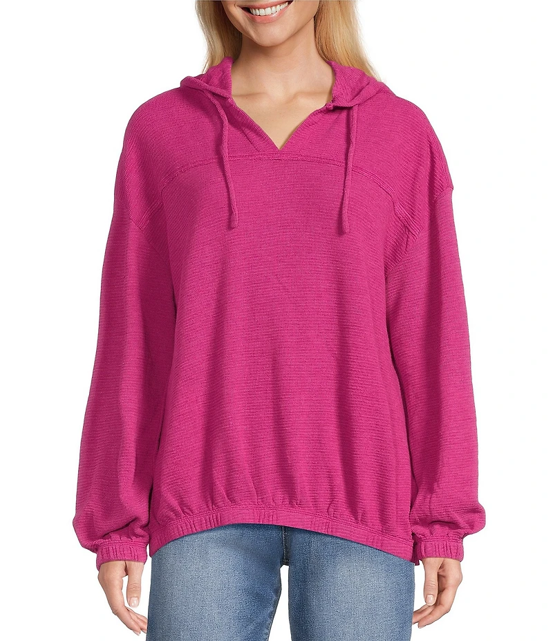 Westbound Long Sleeve V-Neck Hoodie