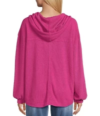 Westbound Long Sleeve V-Neck Hoodie