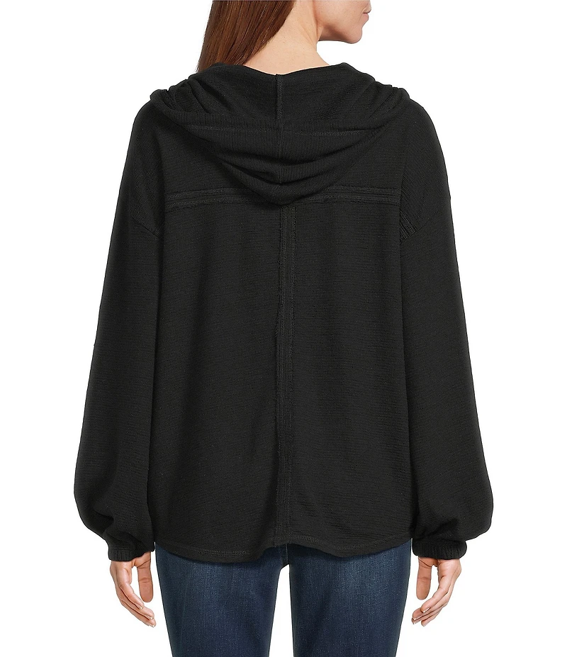 Westbound Long Sleeve V-Neck Hoodie