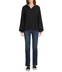 Westbound Long Sleeve V-Neck Hoodie
