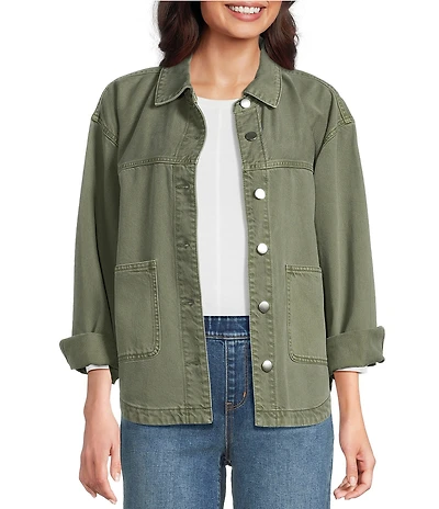 Westbound Long Sleeved Button Front Jacket