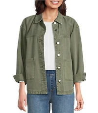 Westbound Long Sleeved Button Front Jacket