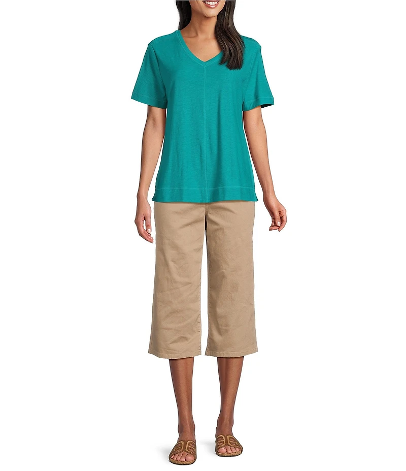 Westbound Mid Rise Culotte Crop Pants