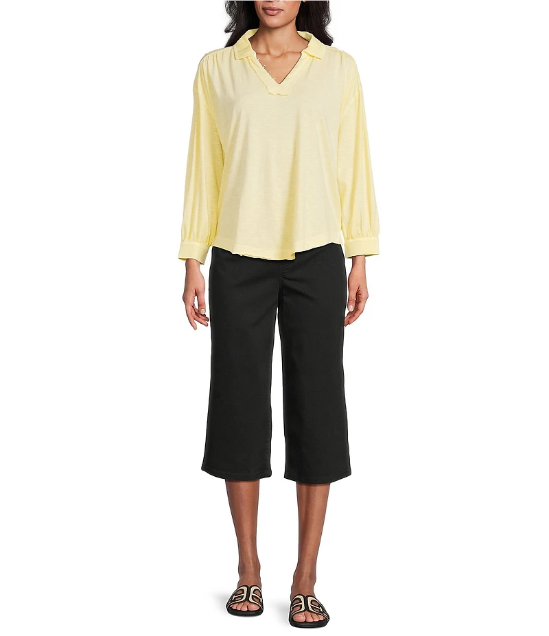 Westbound Mid Rise Culotte Crop Pants