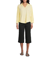 Westbound Mid Rise Culotte Crop Pants