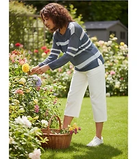 Westbound Mid Rise Culotte Crop Pants