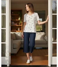 Westbound Mid Rise Culotte Crop Pants