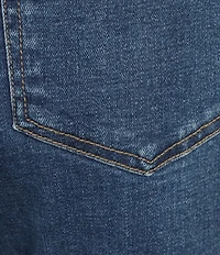 Westbound Mid Rise Embroidered Straight Leg Crop Pants