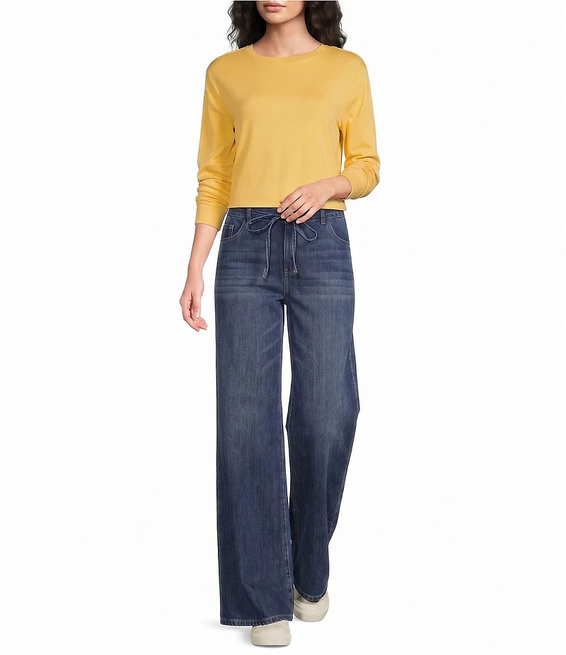 Westbound Mid Rise Relaxed Wide Leg Jeans