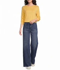 Westbound Mid Rise Relaxed Wide Leg Jeans