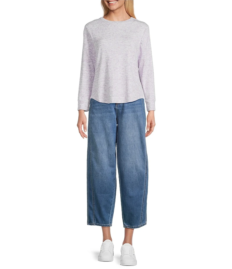 Westbound Space Dye Long Sleeve Crew Neck Pullover