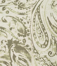 Westbound Olive Paisley Swirl 3/4 Sleeve Knit Top