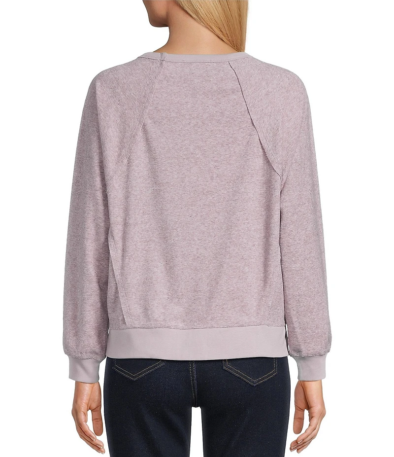 Westbound Petite Crewneck Long Sleeve Pullover Top