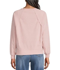 Westbound Petite Crewneck Long Sleeve Pullover Top