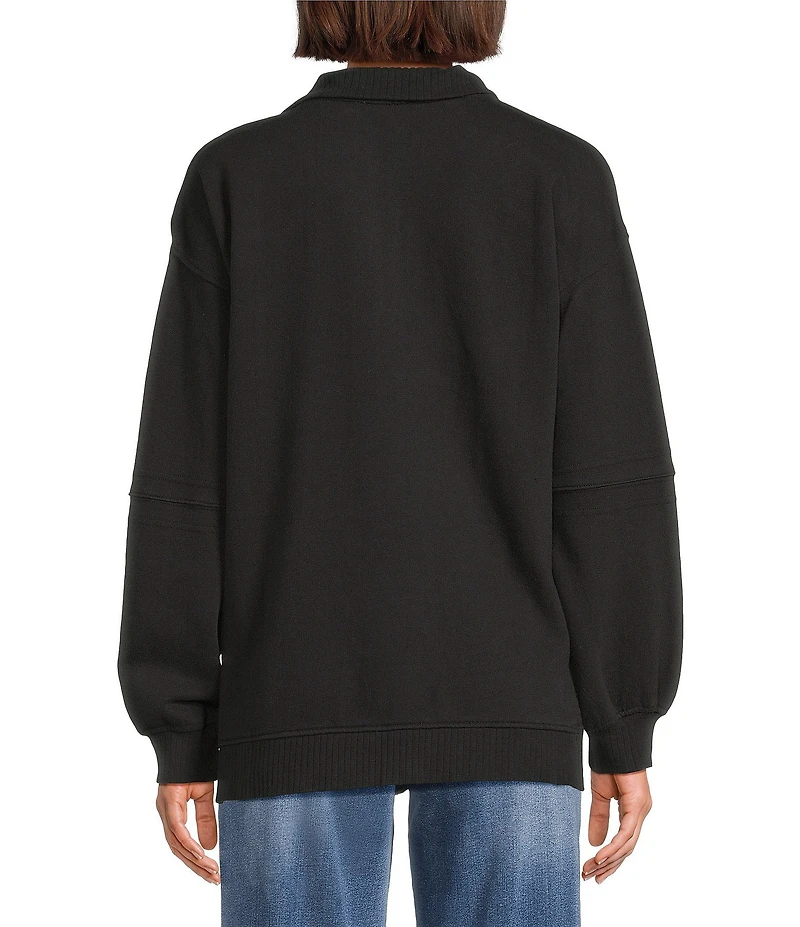Westbound Petite Long Sleeve Quarter-Zip Pullover