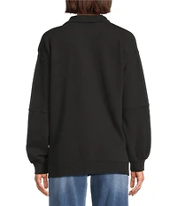 Westbound Petite Long Sleeve Quarter-Zip Pullover
