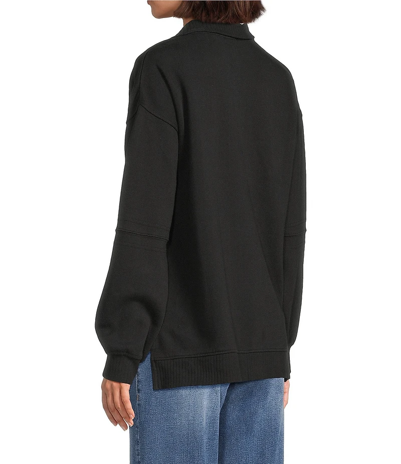 Westbound Petite Long Sleeve Quarter-Zip Pullover