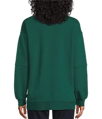 Westbound Petite Long Sleeve Quarter-Zip Pullover
