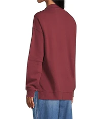 Westbound Petite Long Sleeve Quarter-Zip Pullover