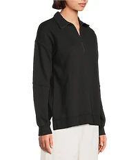 Westbound Petite Long Sleeve Quarter-Zip Pullover