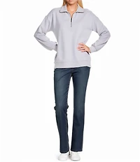 Westbound Petite Long Sleeve Quarter-Zip Pullover