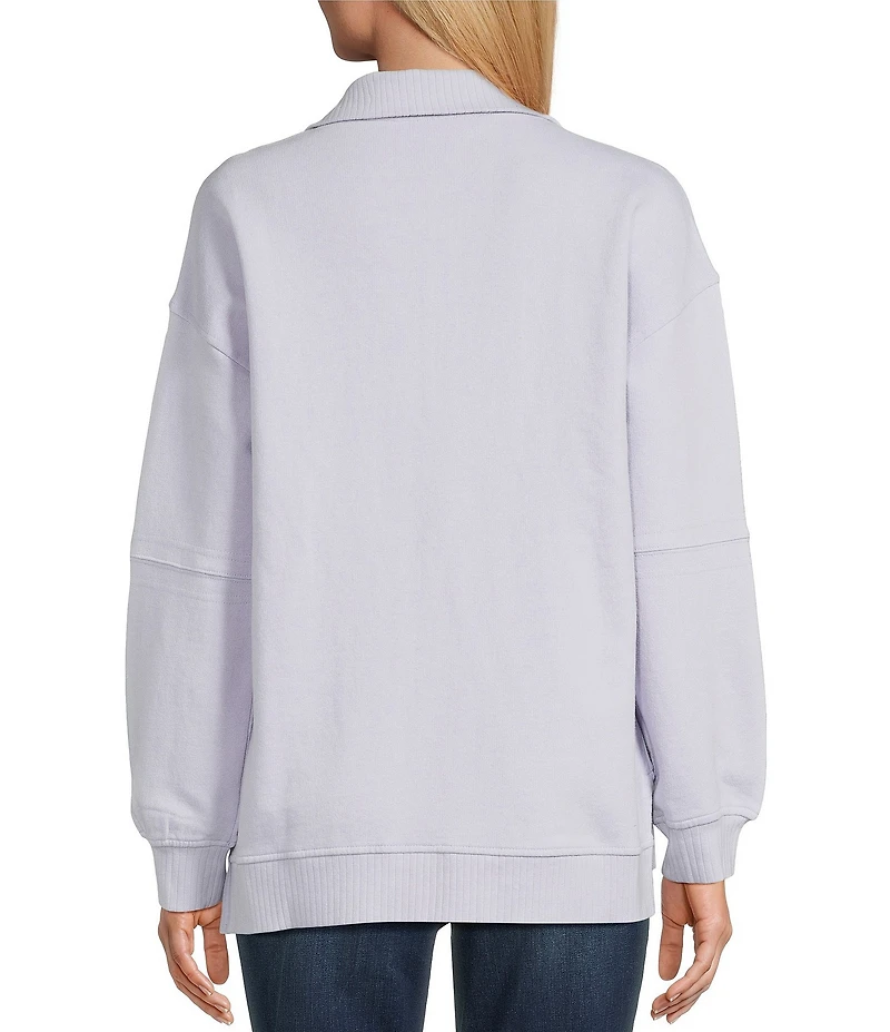 Westbound Petite Long Sleeve Quarter-Zip Pullover